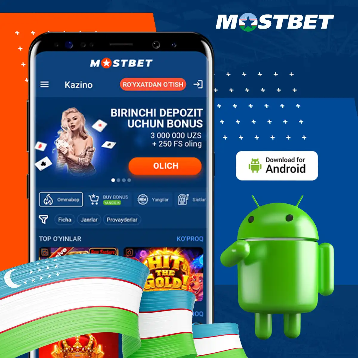 Step-by-step instructions for downloading and installing the Mostbet app on Android