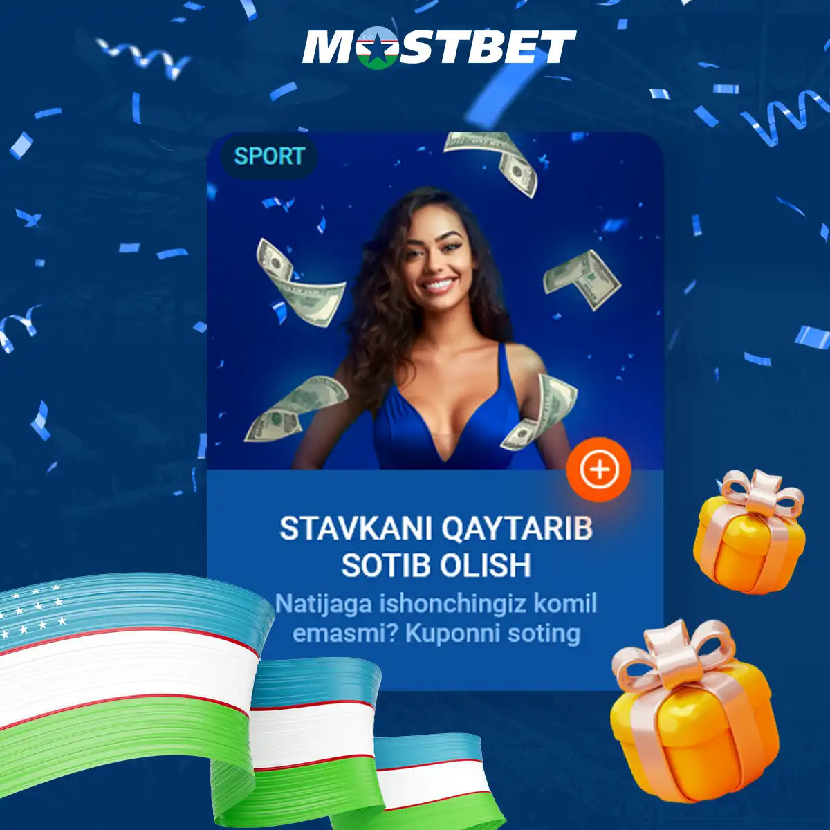 On the last working day, a special bonus awards you 400,000 UZS. To avail of this kind of Mostbet bonus, simply deposit 5,000 UZS and enjoy funds of up to 100% of your balance that can be used for sports betting.